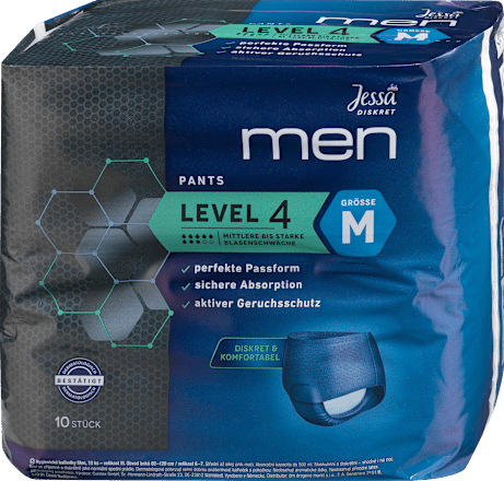 Jessa Diskret Pants Inkontinent Gr. M Men, 10 St dauerhaft günstig ...
