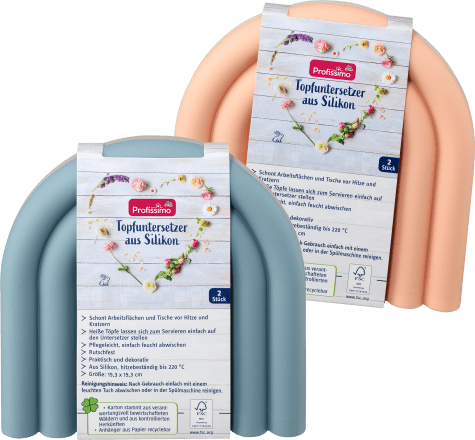 ProfissimoTopfuntersetzer aus Silikon, 2 St
