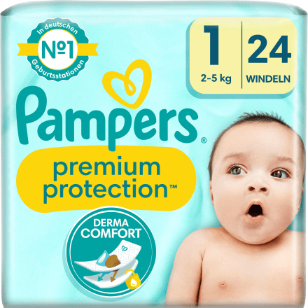 Pampers Windeln Premium Protection Gr. 1 Newborn 2 5 kg 24 St