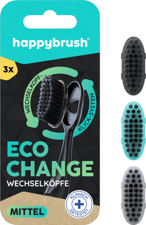 happybrushAufsteckbürsten Eco Change mittel, 3 St