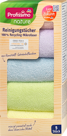 ProfissimoReinigungstücher 100% Recycling-Mikrofaser, 5 St
