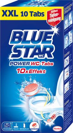 BLUE STAR 10x Effekt WC-Kraft-Tabs, 10 St