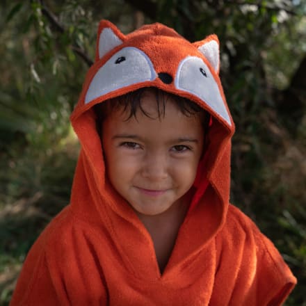 Kaufen Sie Badeponcho Baby Fuchs aus 100% Baumwolle, 55 x 70 cm zu