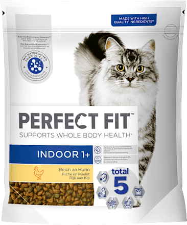 PERFECT FIT Trockenfutter Katze indoor 1 Reich an Huhn 1 400 g dm.at
