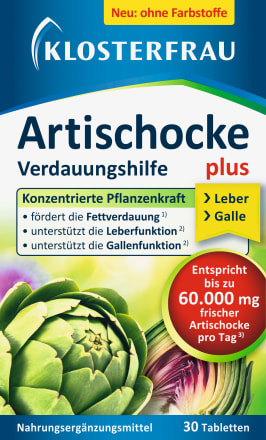 KlosterfrauArtischocke plus Löwenzahn & Ingwer 30St, 44,5 g