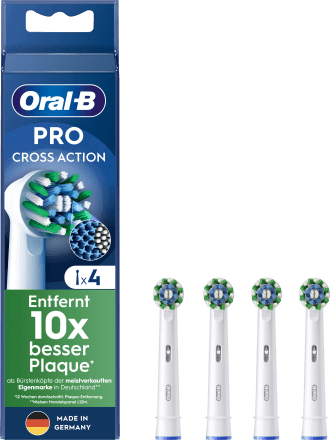 Oral-B Aufsteckbürsten CrossAction, St günstig online dauerhaft kaufen 4 PRO