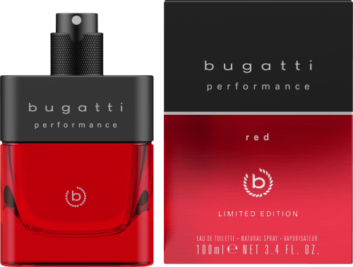 bugatti performance 100 edt, red ml