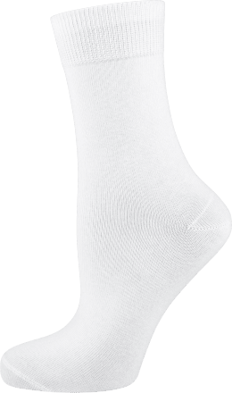 nur die Classic Baumwolle Socken weiß, Gr. 35-38 (2 Paar), 4 St