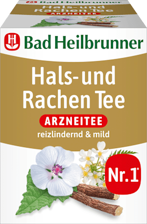 Bad HeilbrunnerArzneitee, Hals- & Rachen Tee (8 Beutel), 14 g