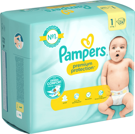 Pampers Couches Premium Protection Newborn taille 1