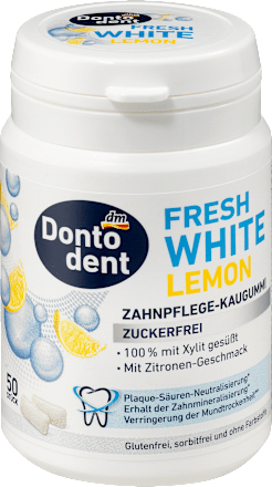 DontodentKaugummi, Fresh White Lemon mit Xylit, 50 St