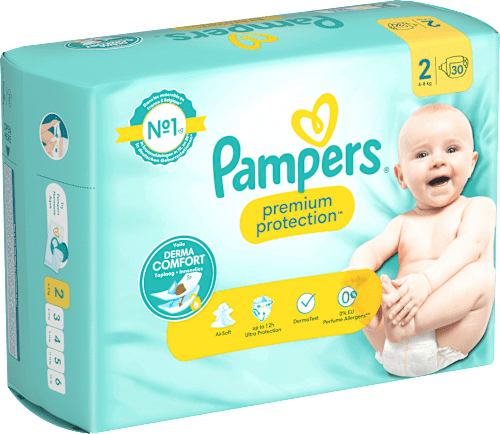 Pampers premium protection new baby size online 2 mini