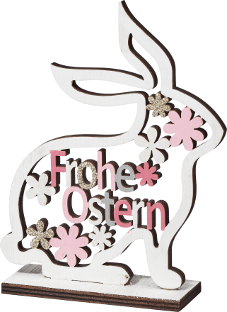 Dekorieren & EinrichtenHolzaufsteller, Hase mit Ausstanzung 