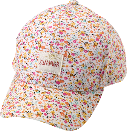 PUSBLUBasecap mit Blumen-Muster, bunt, Gr. 52/53, 1 St