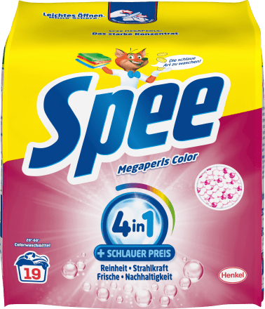 SpeeColorwaschmittel Megaperls, 19 Wl
