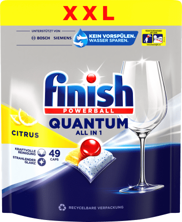 Finish All 1 Citrus Geschirrspül-Tabs Quantum St 49 XXL, in