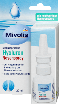 MivolisHyaluron Nasenspray, 20 mlMedizinprodukt