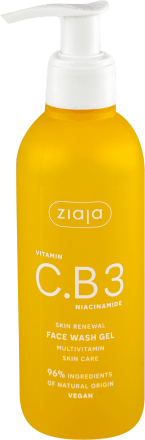 Ziaja Gel limpiador de niacinamida vitamina C.B3, 190 ml 