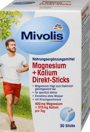 MivolisMagnesium + Kalium Direkt-Sticks 30 St, 112,5 gNahrungsergänzungsmittel