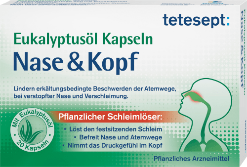 teteseptEukalyptusöl Kapseln Nase + Kopf, 20 StArzneimittel