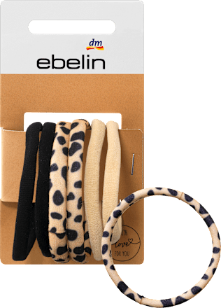 ebelinHaargummis Farb-Mix / Leo-Optik, 6 St