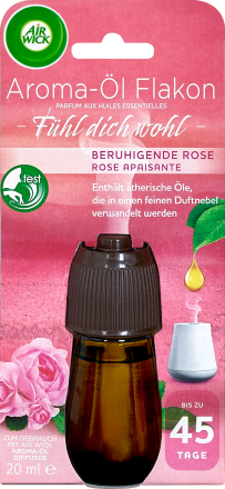 AirWick Aroma-Öl Flakon Nachfüller Beruhigende Rose, 20 ml