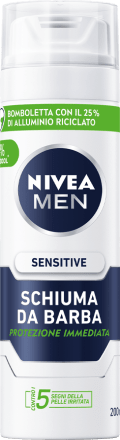 NIVEA MEN Schiuma da barba Sensitive, 200 ml Acquisti online sempre  convenienti