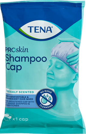 Tena shampoo cap deals