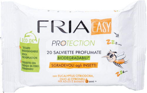 FRIA Salviette profumate Easy Protection antizanzare, 20 pz Acquisti online  sempre convenienti