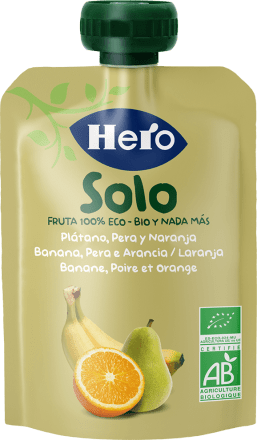 Hero Baby Solo Pera, Plátano y Zanahoria (120g) desde 1,19