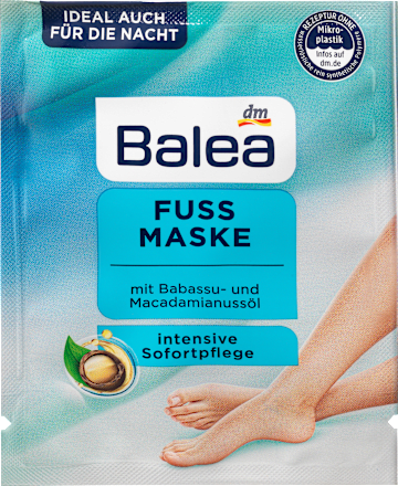 BaleaFußmaske mit Babassu- und Macadamianussöl, 15 ml