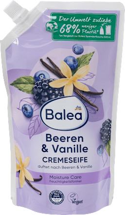 BaleaCremeseife Beeren & Vanille, Nachfüllpack, 0,5 ml