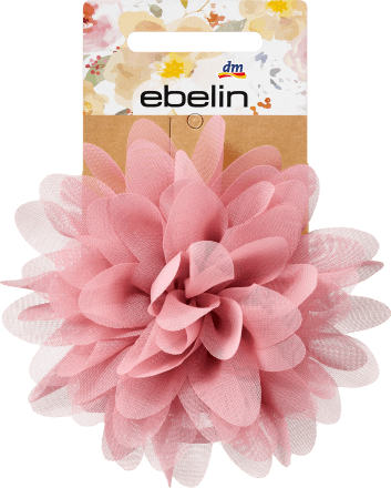 ebelinHaar- und Ansteckbrosche Blume rosa, 1 St