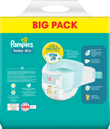 Pampers Pañales Baby-Dry, talla 5 Junior , 11-16kg, Maxi Pack (1 x 90  pañales) 