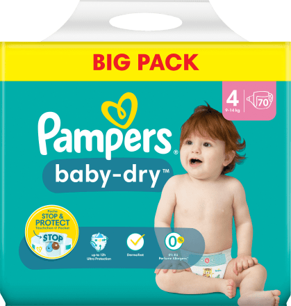 Pampers baby dry 4 giga pack top