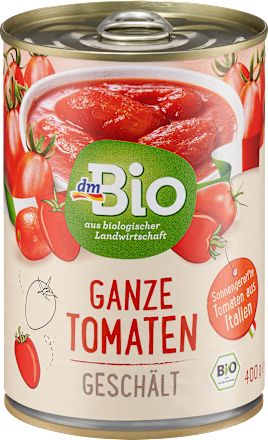 dmBioGanze Tomaten, geschält, 400 g