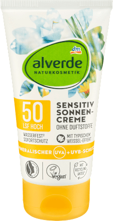 alverde NATURKOSMETIKSonnencreme sensitiv, LSF 50, 75 ml