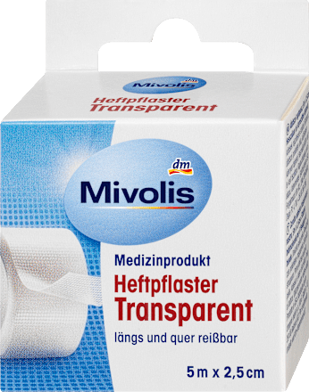 MivolisHeftpflaster Transparent, 5 m