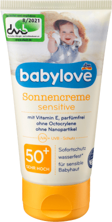 babyloveSonnencreme sensitiv, LSF 50+, 75 ml