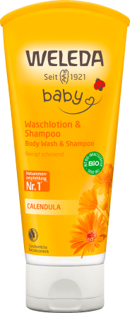 Weleda babyBaby Waschlotion & Shampoo Calendula, 200 ml