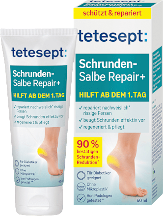 teteseptFußcreme, Schrundensalbe Repair+, 60 ml