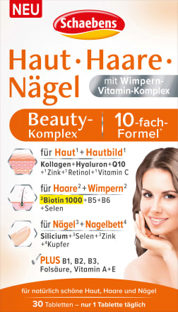 SchaebensHaut Haare Nägel Beauty-Komplex Tabletten 30 St, 24 gNahrungsergänzungsmittel