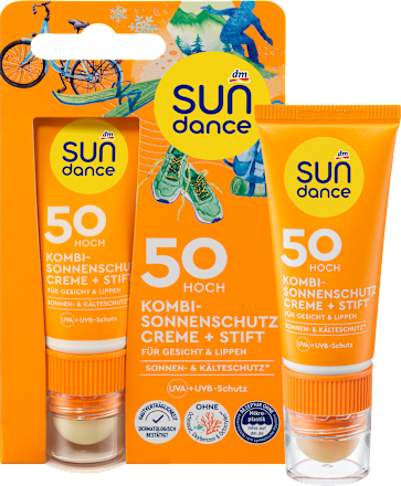 SUNDANCESonnenschutz Kombi Gesicht Creme + Stift, LSF 50, 20 ml