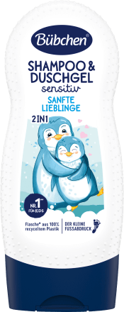 BübchenKinder Shampoo & Duschgel 2in1 Sanfte Lieblinge sensitiv, 230 ml