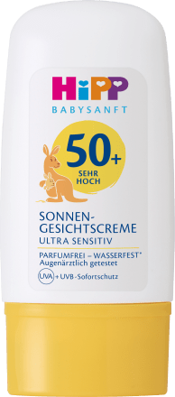 Hipp BabysanftSonnencreme Gesicht Kids, ultra sensitiv, LSF 50+, 30 ml