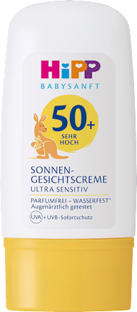 Hipp BabysanftSonnencreme Gesicht Kids, ultra sensitiv, LSF 50+, 30 ml