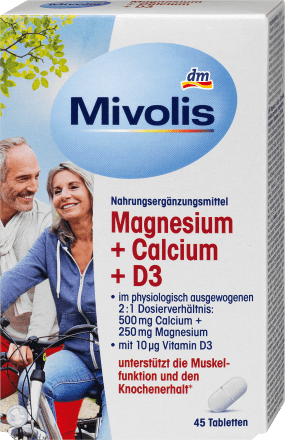 MivolisMagnesium + Calcium + D3 Tabletten 45 St, 94 gNahrungsergänzungsmittel