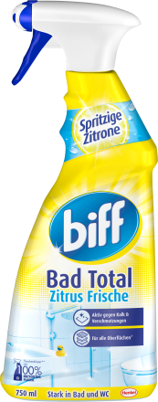 BiffBadreiniger Total Spritzige Zitrone, 750 ml