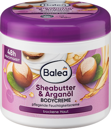 BaleaBodycreme Sheabutter & Arganöl, 500 ml