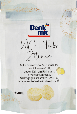 DenkmitWC-Tab Zitrone, 16 St